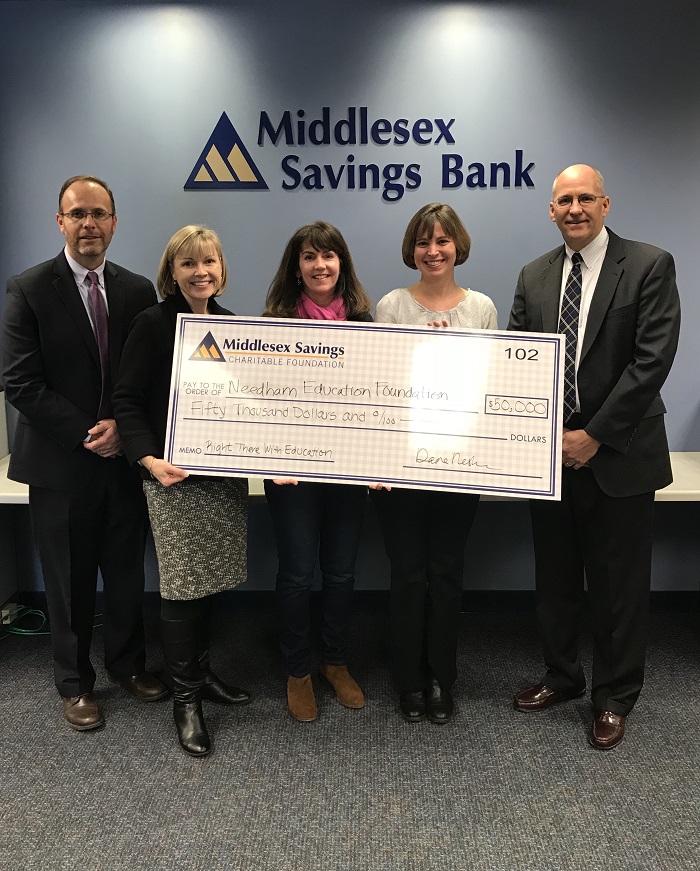 Feb 2018 Middlesex Savings 50K Donation