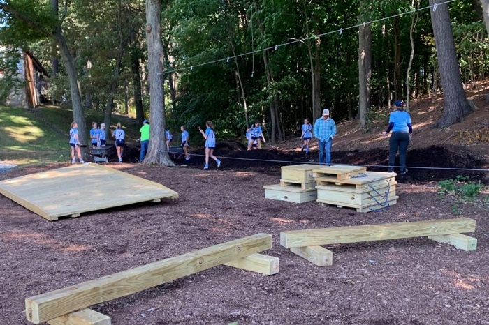 Low-Ropes Challenge Course at Pollard